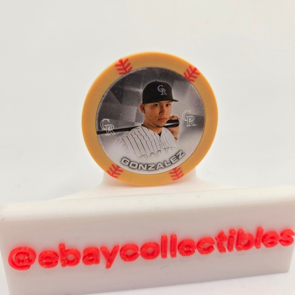 Carlos Gonzalez Colorado Rockies 2014 Topps MLB Baseball Chipz GOLD